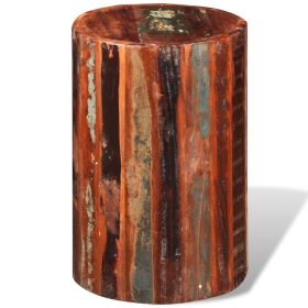 vidaXL Stool Solid Reclaimed Wood