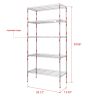 Home Kitchen Supplies Furniture, 5-Tier Metal Shelving Racks, Adjustable Metal Storage Racks, 5-Tier Shelving Unit with Leveling Feet