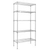 Home Kitchen Supplies Furniture, 5-Tier Metal Shelving Racks, Adjustable Metal Storage Racks, 5-Tier Shelving Unit with Leveling Feet