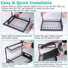 2 Tier Under Sink Organizers Pull Out Under Cabinet Basket Storage Shelf Sliding Drawer for Kitchen Bathroom