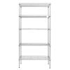 Home Kitchen Supplies Furniture, 5-Tier Metal Shelving Racks, Adjustable Metal Storage Racks, 5-Tier Shelving Unit with Leveling Feet