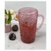 2.5 Quarts Water Pitcher with Lid, Paisley Unbreakable Plastic Pitcher, Drink Pitcher, Juice Pitcher with Spout BPA Free