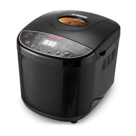 2LB 19-in-1 Bread Maker Automatic Compact Dough Machine Nonstick 3 Crust Colors (Default: Default)