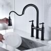 Bridge Kitchen Faucet with Pull-Down Sprayhead in Spot