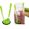 Bag Holder For Plastic Bags, Sandwich Holder, Food Storage Bags Clip, Best Opener For Freezer & Storage Baggie, Ideal Plastic Kitchen Gadget