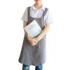 1pc Cotton Linen Apron; X-Back Aprons With Pockets; Halter Apron For Chef Gardening Cooking Baking Florist Shop Painting Pinafore Barista; Bib Overall