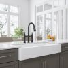 Bridge Kitchen Faucet with Pull-Down Sprayhead in Spot